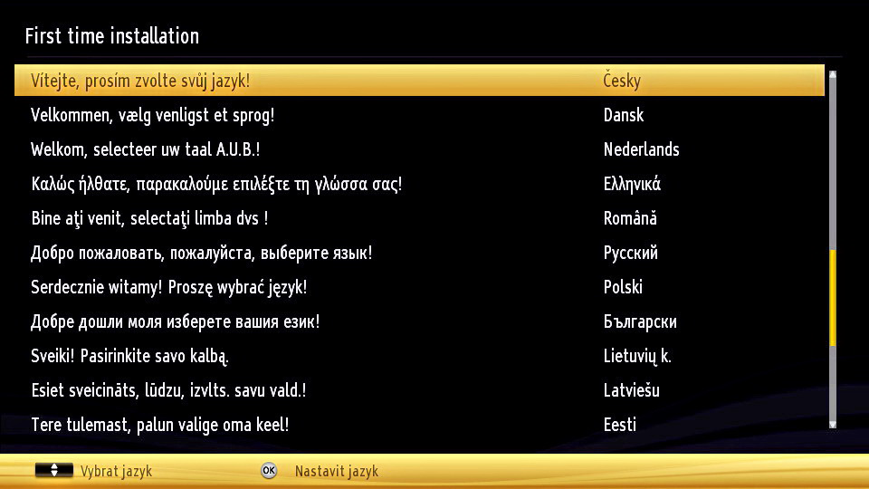 Vkládání baterií do ovladače 1. Jemně nadzdvihněte kryt v zadní části dálkového ovládání. 2. Vložte dvě baterie AAA.