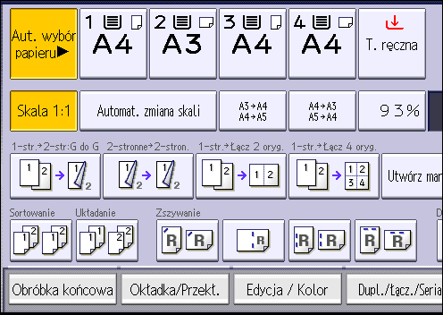 3. Kopia 1. Naciśnij przycisk [Obróbka końcowa]. 2.