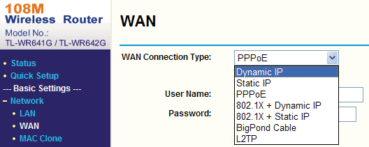 Załącznik 2 Mapowanie portów Przedstawione ustawienia dotyczą routera TP-LINK (TL-WR641G). Ustawienia różnią się w zależności od modelu routera. 1.