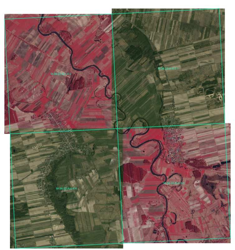 Ortofotomapy materiał źródłowy fotointerpretacji Skala: co najmniej 1: 25 000. Zróżnicowanie zasobu: Długi okres powstawania zdjęć.