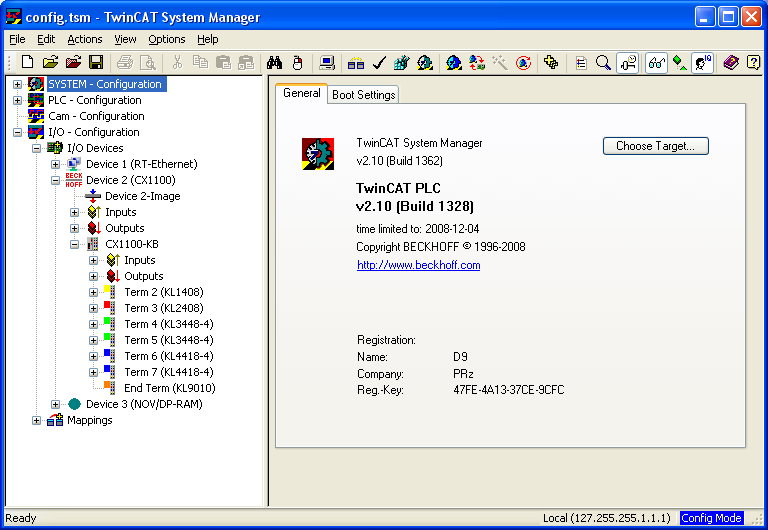 5. Dodatki Dodatek A Przygotowanie projektu w TwinCAT System Manager W programie