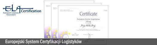 Logistican (European Logistics Associacion) certyfikat umiejętności