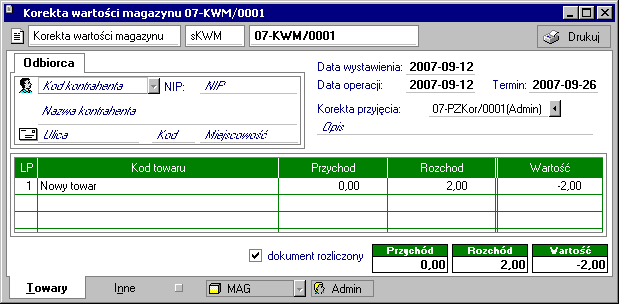 5 12 Podręcznik użytkownika programu Handel Premium Rezerwacje istnieją tylko do chwili wystawienia dokumentu wydania; przy jego wystawianiu są realizowane i znikają.