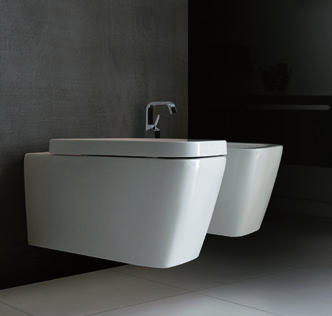 Ceramika Quadra Komplet wc Miska wc wisząca 540 360 mm, biała Kod: CESD.