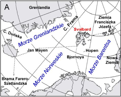 Koenigk i in. 2009, Schauer i Beszczyńska-Moller 2009) oraz cyrkulacja atmosferyczna wpływająca między innymi na dryf lodów (m.in. Kwok i in. 2005, Rogers i in. 2005, Koenigk i in. 2006, Wu i in.