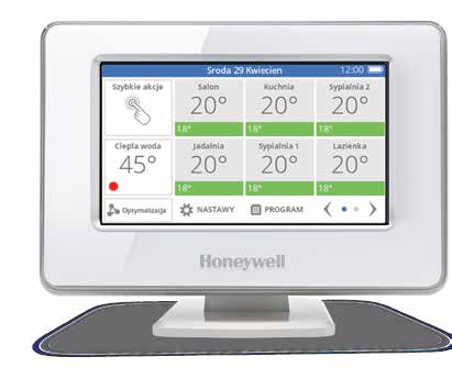 evohome Zacznij projektować swój system evohome już dziś Aby pomóc Ci stworzyć Twoją własną strefę komfortu, Honeywell oferuje: - dostęp do sieci instalatorów Honeywell, którzy służą profesjonalną