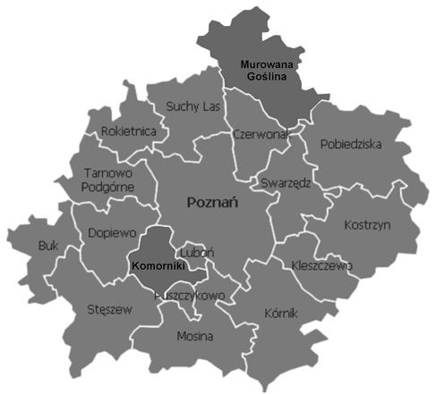 136 Studies and materials EKONOMIA I ŚRODOWISKO 4 (59) 2016 The Komorniki commune of almost 24 thousand inhabitants is located in the central part of the Wielkopolskie province.