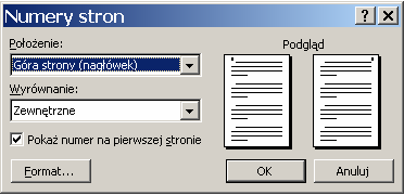 ZALECENIA TECHNICZNE 3 USTAWIENIA STRONY I MAKIETY B5 DO DRUKU (W PROGRAMIE MS WORD) W celu poprawnego ustawienia formatu kolumny (13 19,5 cm) do druku należy, w programie komputerowym MS Word,