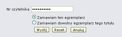 W każdej chwili możesz zrezygnować z zamówienia klikając w zakładce Konto przy zamówionej pozycji przycisk Anuluj.