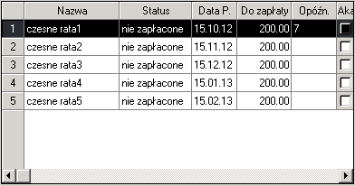 do zapłaty i opóźnieniu.