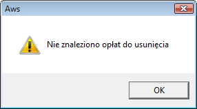 Można jeszcze bardziej zawęzić kryteria usuwania, poprzez wskazanie nazwy raty oraz (lub) zakresu dat płatności.