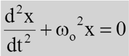 Równanie ruchu otrzymujemy z II zasady dynamiki Newtona otrzymujemy ogólne równanie różniczkowe oscylatora harmonicznego równanie drugiego rzędu o stałych współczynnikach, jednorodne porównując i