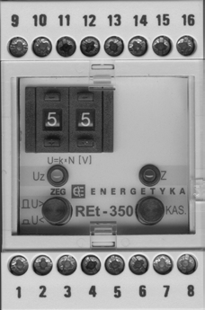 REt-350 RET-350 INSTRUKCJA BSŁUGI 3. BSŁUGA PDCAS BSŁUGI I EKSPLATACJI PREKAŹNIKÓW NALEŻY PRESTREGAĆ PREPISY BHP w zakresie pracy przy urządzeniach elektroenergetycznych pod napięciem do 1 kv.