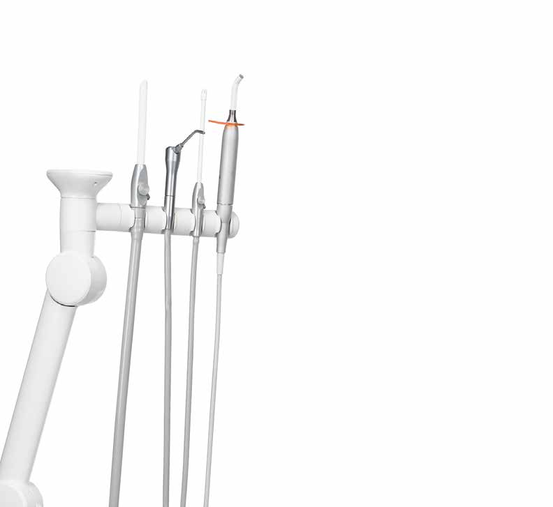Zalety unitu A-dec 400 Konfiguracja unitu dla stomatologów lewo- lub praworęcznych zwiększająca efektywność pracy.