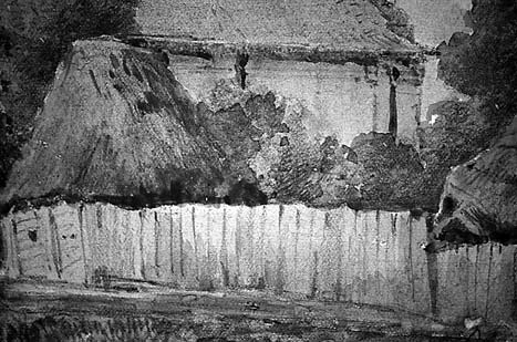 Doleżyńska-Sewerniak) Ryc. 19. Pejzaż włoski z pasterzami, 1853, Muzeum Narodowe w Kielcach, refl ektografia w IR (fot.