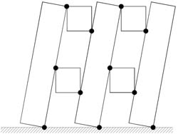 actions (λ = F/W), defined by the maximum horizontal force (F) to weight (W) ratio, that is associated with the four considered collapse mechanisms can be evaluated by means of closed form