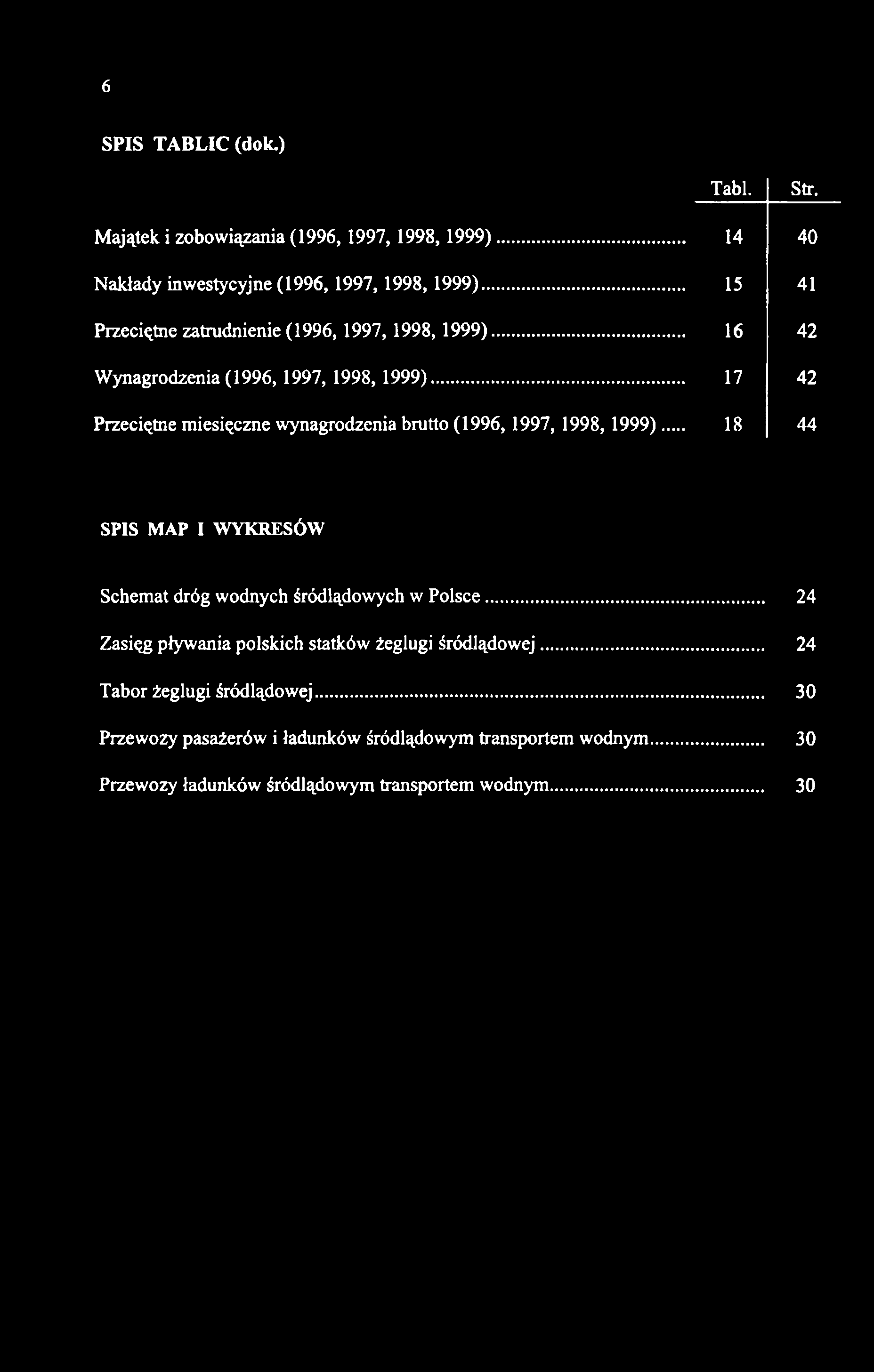 .. 17 42 Przeciętne miesięczne wynagrodzenia brutto (1996, 1997, 1998, 1999) 18 44 SPIS MAP I WYKRESÓW Schemat dróg wodnych śródlądowych w Polsce.