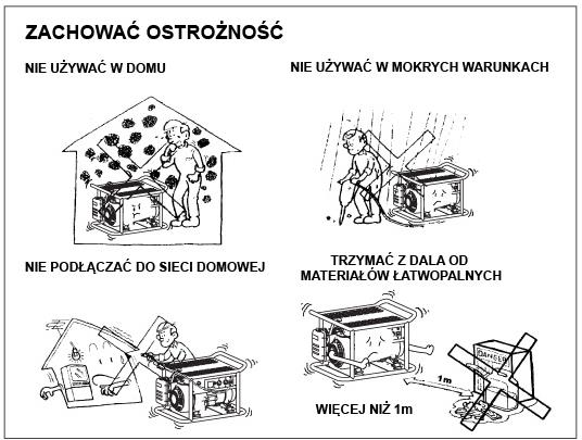 ZASADY BEZPIECZEŃSTWA ZWIĄZANE Z UŻYCIEM AGREGATU 7 III.