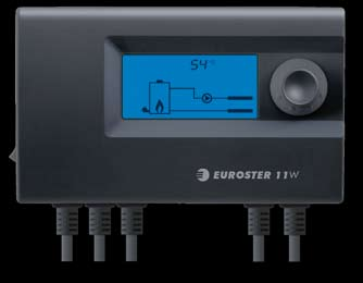 Sterowniki SERIA E11 Sterowniki SERIA E11 E11WB przeznaczony do sterowania kotłem na paliwo stałe z dmuchawą, pompą c.o oraz pompą c.w.u. jako priorytet. Płynnie steruje procesem spalania.