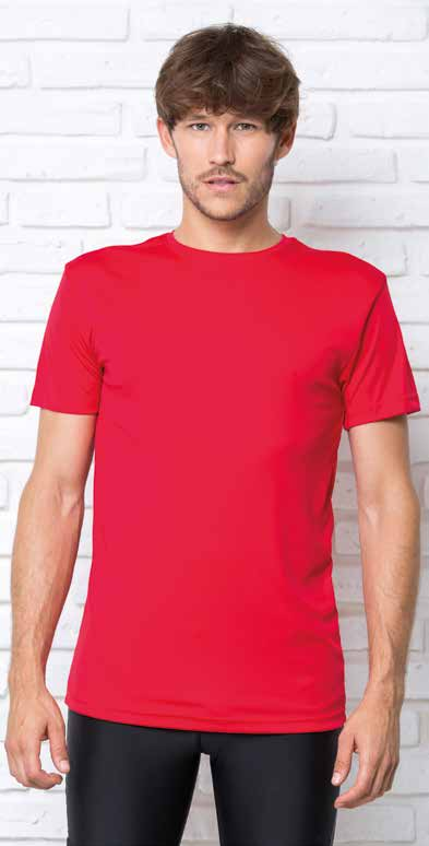 100% poliester S M L XL XXL Performance t-shirt. Silk touch.