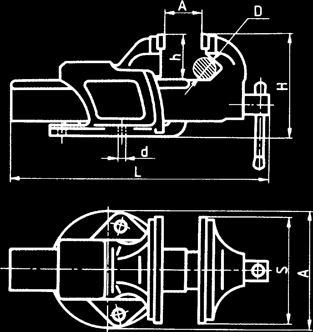 IMAD A ŒLUARKIE Typ HEAVY DUTY BENCH VICE Type Odpowiednie do ciê kich prac œlusarskich.