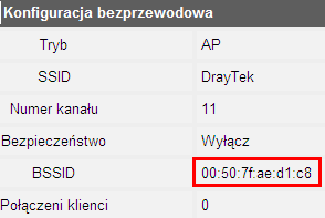 Kliknij przycisk Skanuj aby wyszukać dostępne sieci bezprzewodowe.