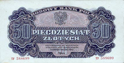 743 744 Banknoty powojenne 52/4 *743.