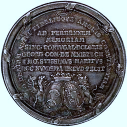 medal wybity z okazji Êmierci Marii Amalii Mniszech 1772 r.