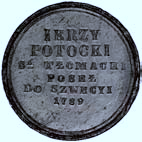 medal Jerzy Potocki- pose do Szwecji 1789 r.
