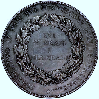Kazimierz Wielki- medal autorstwa Aleksandra Ziembowskiego wybity w 1869 r.