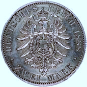 Fryderyk III 1888, 2 marki