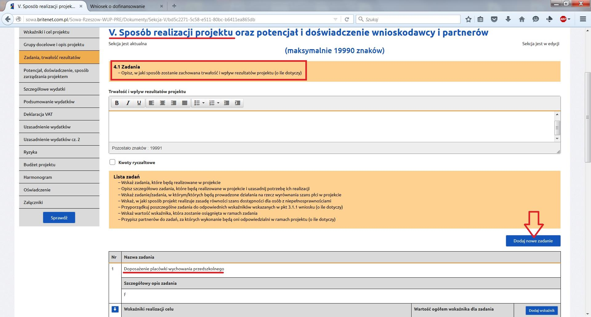 Trafność doboru instrumentów realizacji