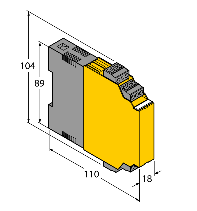 zones 2/22, input circuits II(1) Ex ia, PNP transistor output NO IM1-22EX-R 7541231 Wzmacniacz separujący, 2-kanałowy; 2 wyjścia