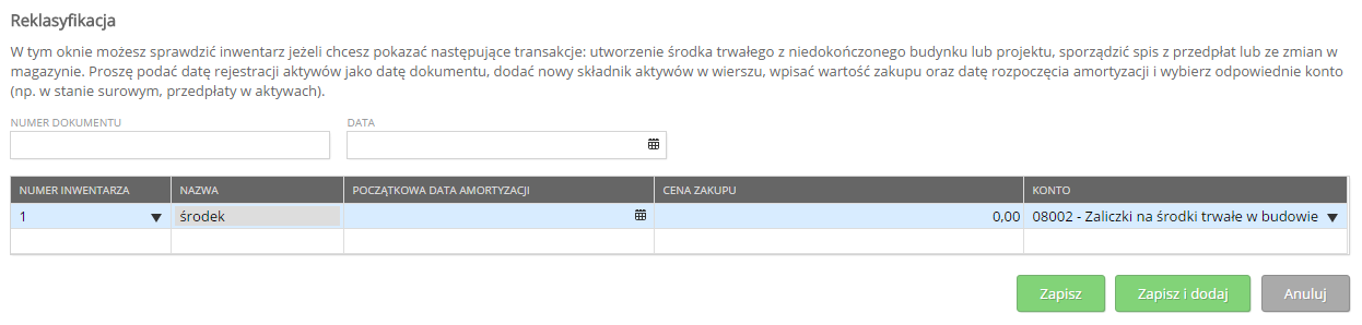 Na przykład, jeżeli firma dokonała przedpłaty dla dostawcy na środek trwały, który zostanie dostarczony w późniejszym czasie.