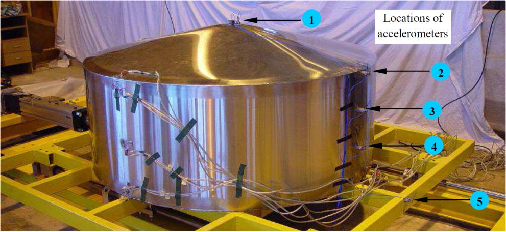 EXPERIMENTAL STUDY ON STEEL TANK MODEL USING SHAKING TABLE 39 dimensions of 2.0 2.0 m which allows for testing the specimens with a maximum mass of 1000 kg.