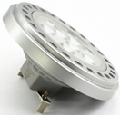 ZAMIENNIKI ŻARÓWEK AR111 12V (pod zasilacz DC) AR111WW9 G53 12V DC, 9LED SMD3030 111x59mm aluminiowa kąt ś.