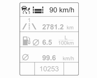 Włączanie przez ustawienie prędkości Adaptacyjny układ automatycznej kontroli prędkości można włączyć przy prędkości od 50 km/h do 180 km/h.