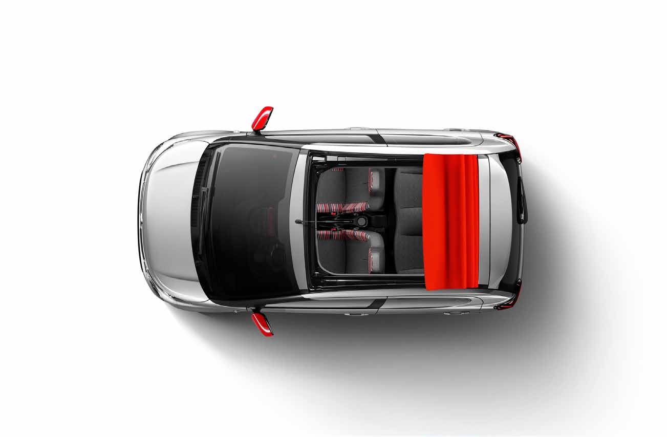 KOMPAKTOWY ZWROTNOŚĆ I WYGODA CITROËN C1 ma niewielkie, ułatwiające manewry wymiary: długość 3,46 metra,