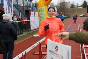Małgorzata Tuwalska pobiegła w obu biegach na 1963 i na 6600 metrów Bardzo przyjemna trasa.