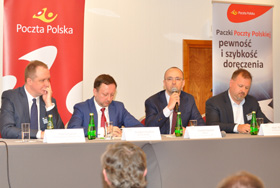 ), Adam Tomczak (Prezes Zarządu, X-Press Couriers Sp. z o.o.) oraz Grzegorz Urban (Dyrektor, PwC).