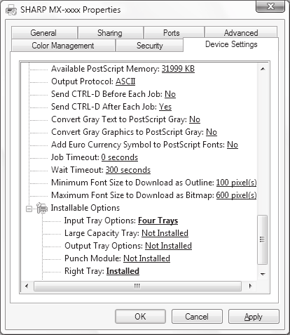 INSTALACJA STEROWNIKA DRUKARKI / STEROWNIKA PC-FAX Jeśli został zainstalowany sterownik PPD 1 Kliknij przycisk [Start] ( ), kliknij [Panel sterowania] a następnie kliknij [Drukarka].