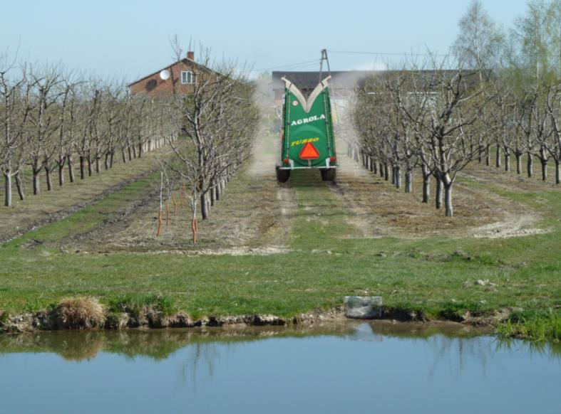 516): Szerokość minimalnych stref buforowych: - dla