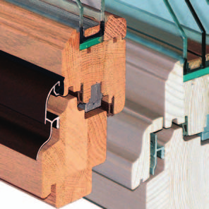 Okna drewniane Systemy profili drewnianych o różnych głębokościach (68 112 mm) Bogaty