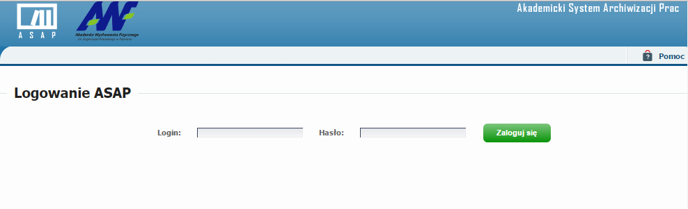 Akademicki System Archiwizacji Prac (ASAP) to nowoczesne, elektroniczne archiwum prac dyplo