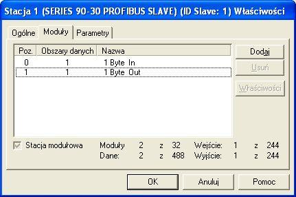 Naciśnij prawym klawiszem myszki w drzewie projektu na moduł IC693PBM200 i wybierz opcję: Dodaj Slave. 8. Wybierz z listy Profibus Slave IC693PBS201(SERIES PROFIBUS Slave) 9.