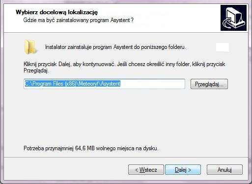 W celu kontynuacji należy wcisnąć przycisk DALEJ. W kolejnym oknie wyświetlona zostanie treść licencji.