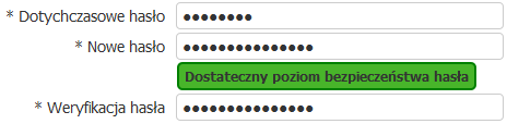 kursora w polu Nowe  W razie potrzeby popraw