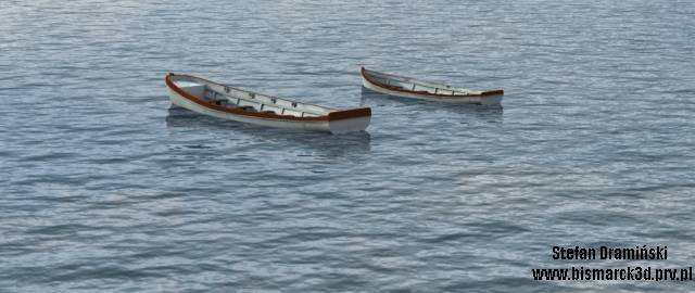 pokładzie następujące łodzie wiosłowe: 8,5-metrowy kuter (8,5 m Kutter) -