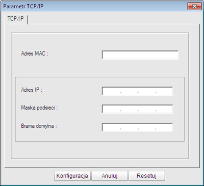 Konfiguracja sieci przewodowej 5 Ustawianie adresu IP 5 Z menu Start systemu Windows wybierz kolejno opcje Wszystkie programy > Samsung Printers > SetIP > SetIP.