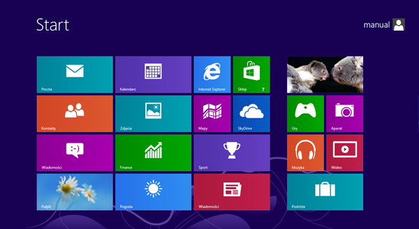 Informacje o ekranie System Windows 8 obejmuje nowy